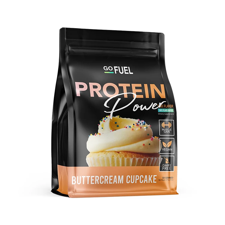 Manufacturer Food Whey Protein Powder 8 Side Seal Pouch Aluminum Foil Protein Powder Bag With Ziplock