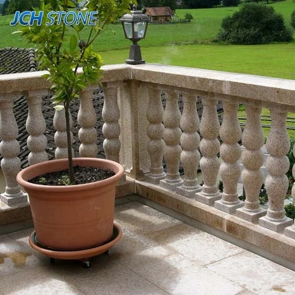 home decorative natural granite stone stair railings porch handrails balustrades