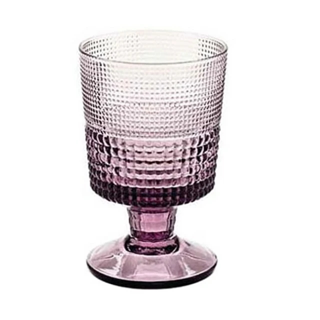 Mechanism Retro Wine Water Whiskey Glasses Cup Embossed Blue Drink Glass Goblet