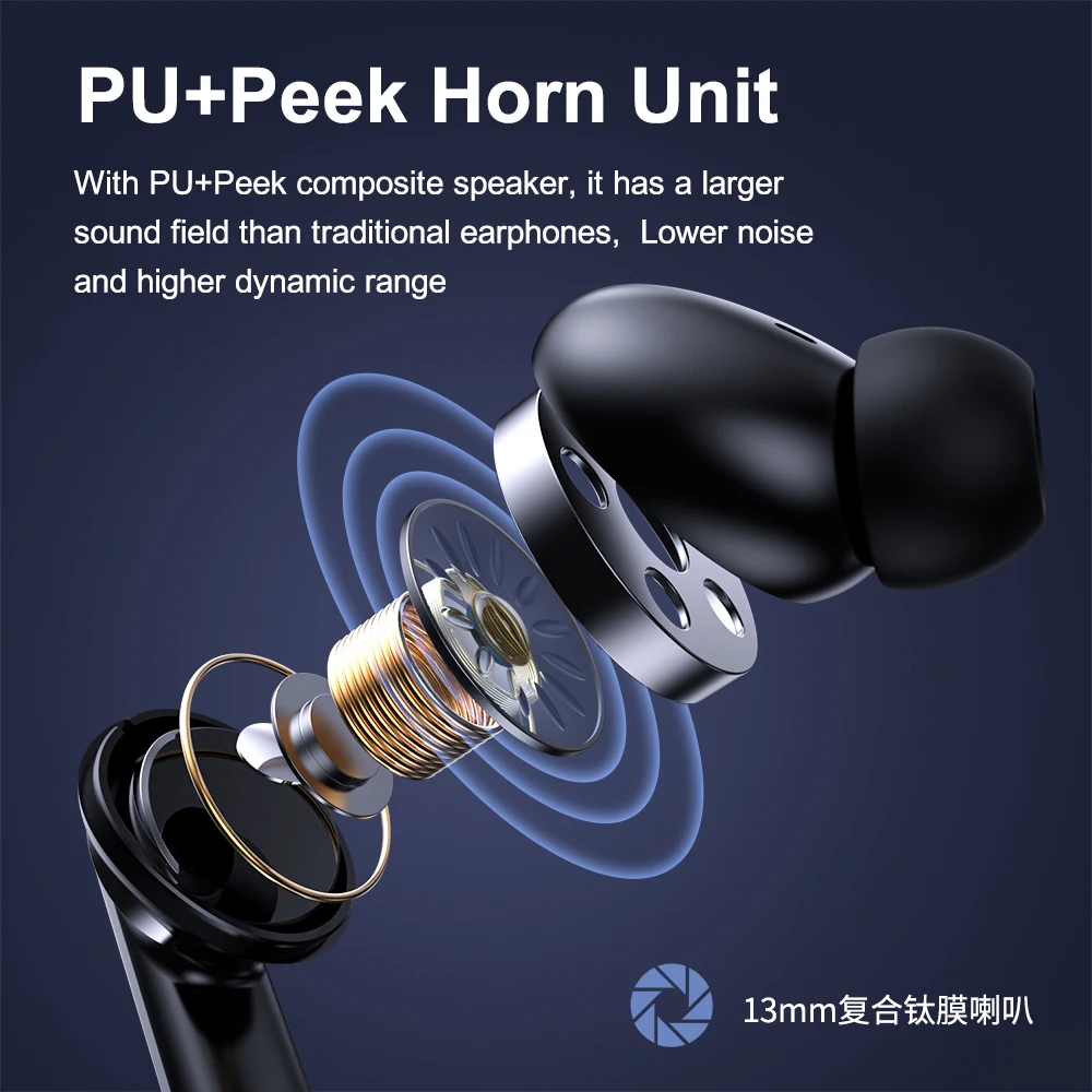 New arrival K60 TWS ANC ENC Wireless earbud BT 5.3 Earphone Wireless Earbuds hd call stereo sound Android IOS Phones tws earbuds