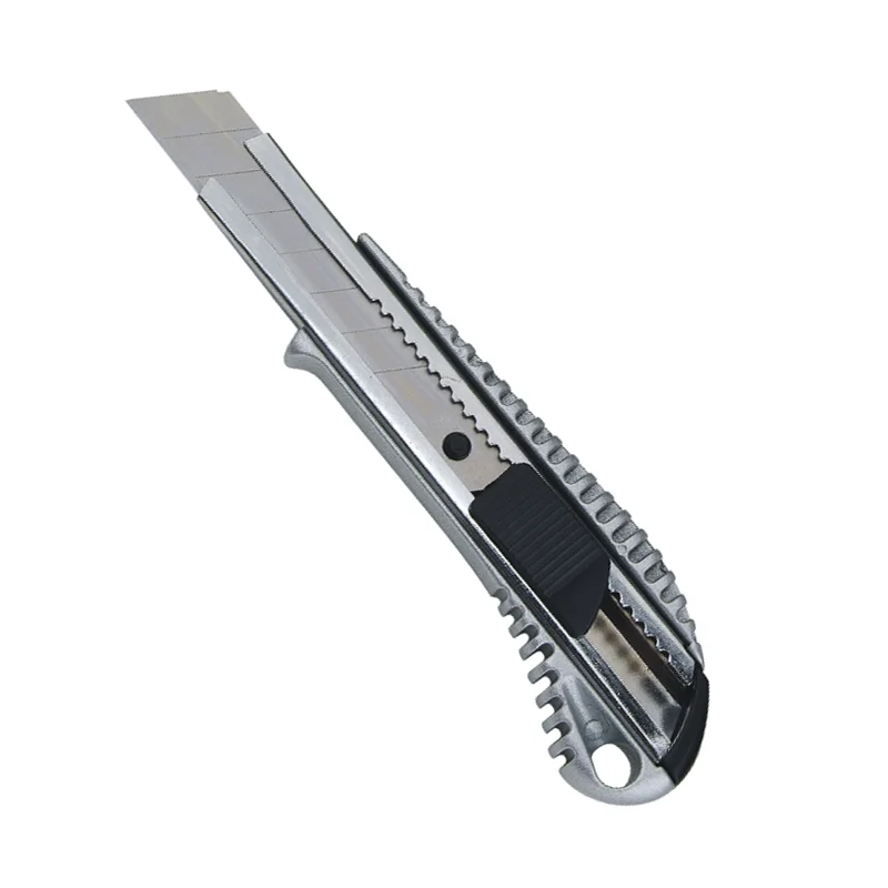 Trimming Knife durable zinc alloy made 18 mm Snap off box cutter sliding blade offive utility knives