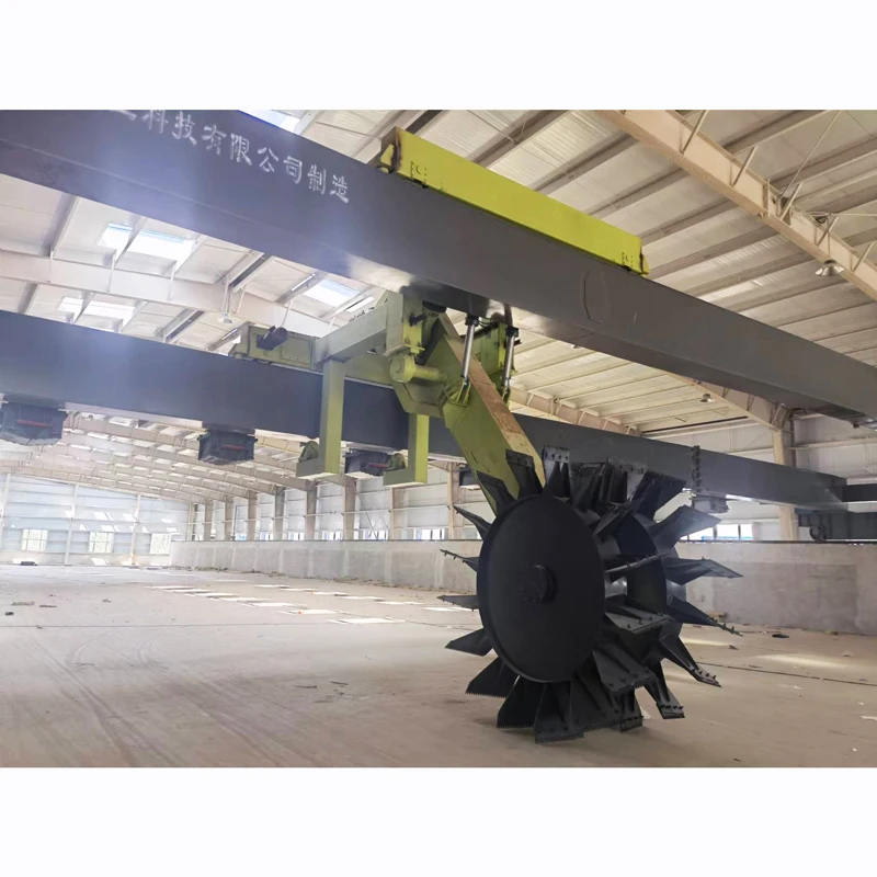 Organic fertilizer fermentation machine wheel compost turner bio composting machine