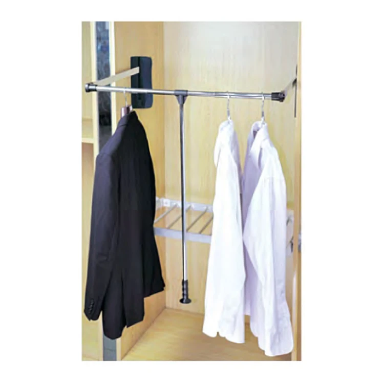 CTK Wardrobe Closet Pull-Down Wardrobe Lift Clothes Rack Cabinet Hanger