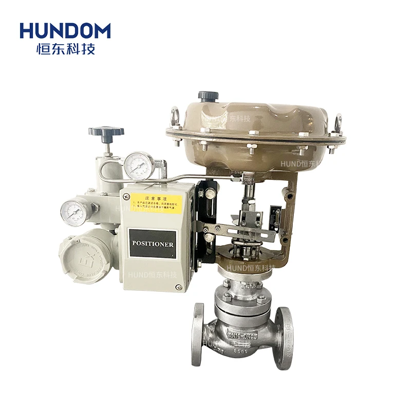 Stainless steel industry pneumatic pressure regulator single Single seated air pneumatic control valve