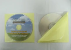 supply your Vinyl CD learn english cd and dvd copy burning pressing printing in clear plastic PP PVC sleeve packaging