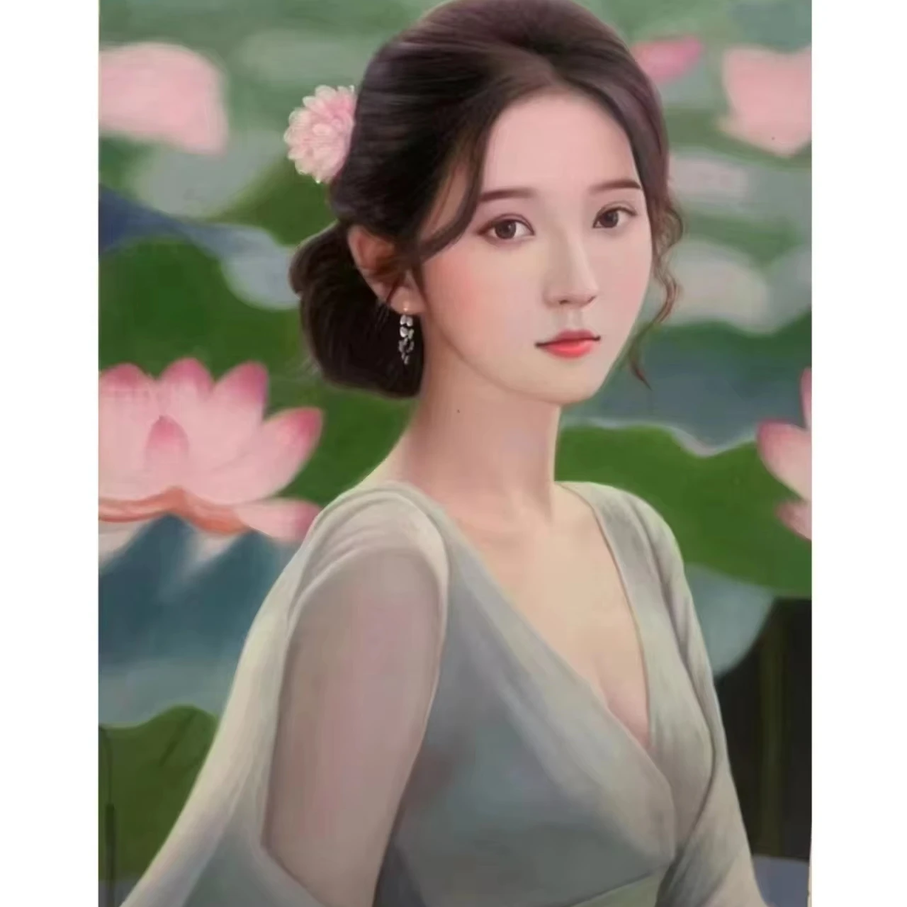 Chinese ultra modernist realistic oil painting decorative painting wall hanging painting