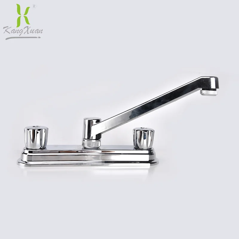 8 inch double handle sink faucet, hot and cold mixer water tap for kitchen