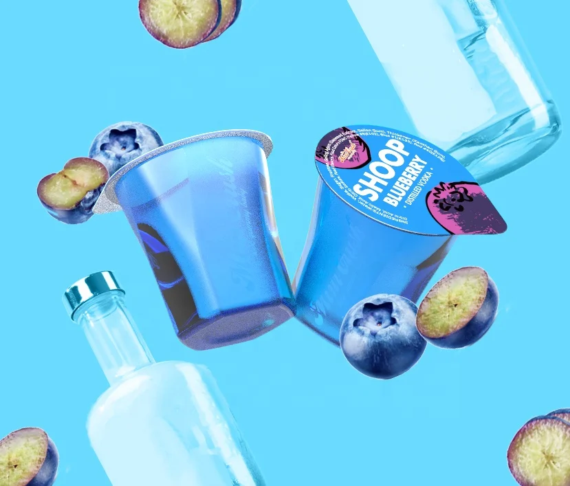 MINICRUSH Customizable Assorted Fruit Flavor Wine Jello Shot Wholesale Vodka Jelly Shot