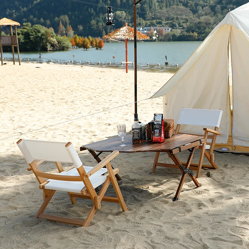 Luyuan Online Store Hot Sale Terrace Anti-rust Mini Camping Equipment Barbecue Picnic Camping Octagonal Egg Roll Table