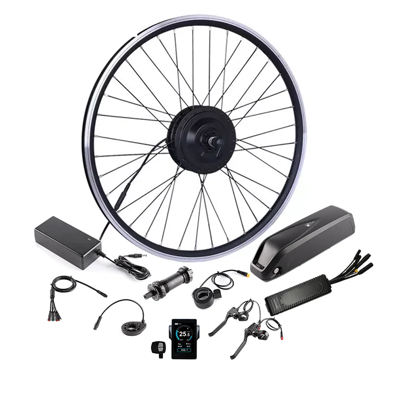 36V 48V 350w brushless electric bicycle kit hub motor electric bike kit conversion ebike kit