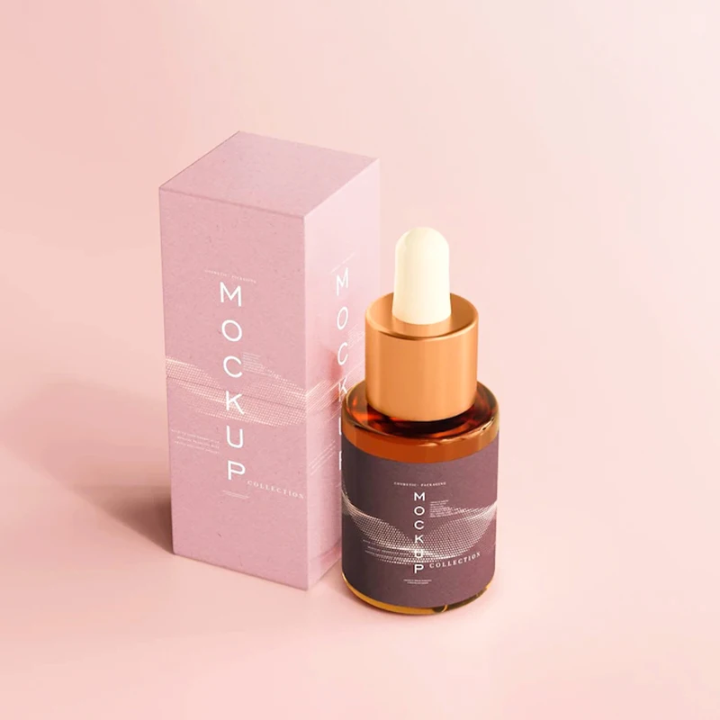 Luxury Custom Printing Private Branded Business Cosmetic Perfume Essential Oil Paper Boxes Packaging With Logo