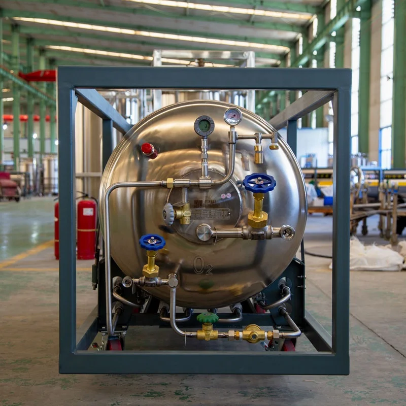 195L LOX  Liquid Oxygen Dewar Cylinder Dura Cryogenic Cylinders From China Factory