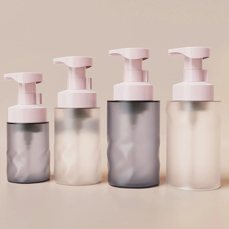 New Design Plastic Pet Colored Foam Liquid Soap Hand Wash Pump Bottle Shower Gel Shampoo Hair Conditioner Dispenser 150ml 250ml