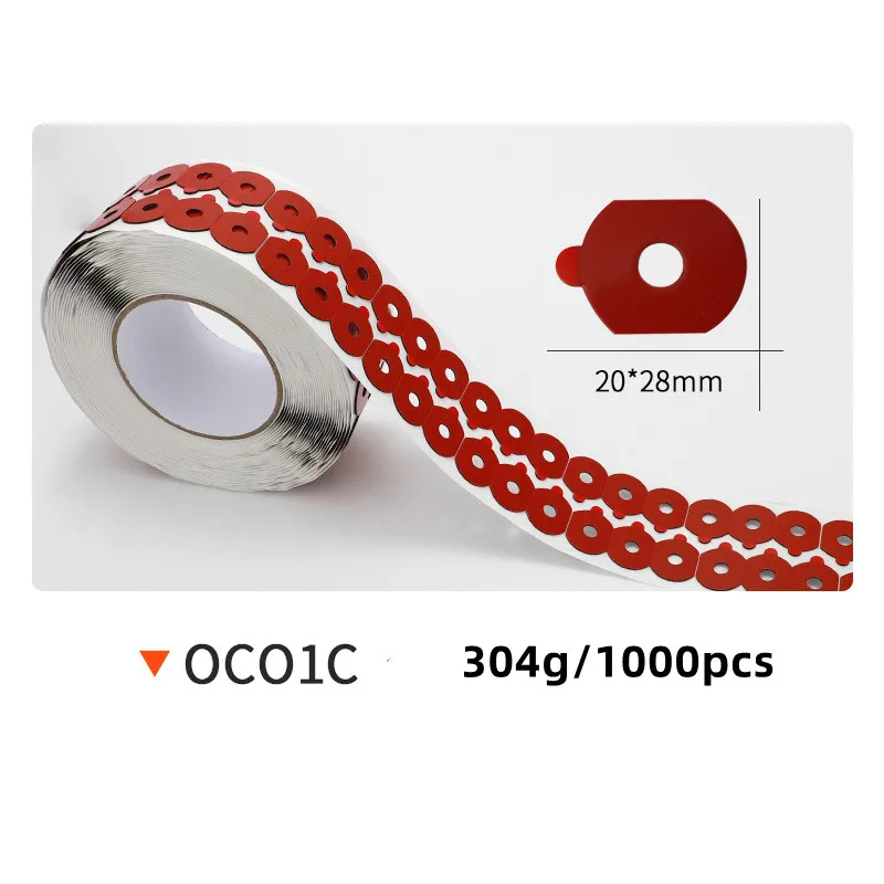 Red Eyeglasses Edging Anti Slip Glasses Double-Sided Adhesive Sticker Tape for Auto Edger Lens Processing