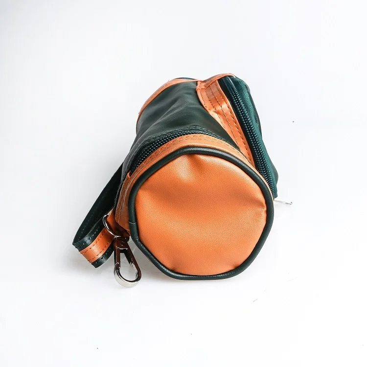 SOUL OF CIGAR leather golf travel cigar case holder with Bag Clip for cigar