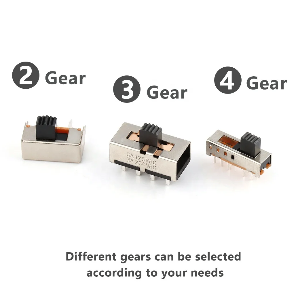 Slide Sliding Switch 3 Position SS13D01-G6 Single Row 4 pins slide