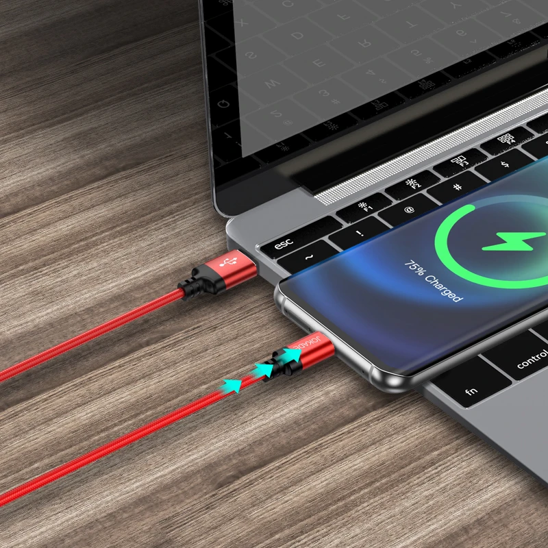 KAKUSIGA&JOKADE 2023 hot selling 2m long USB braided wire data cable smart  fast charging Data Cable