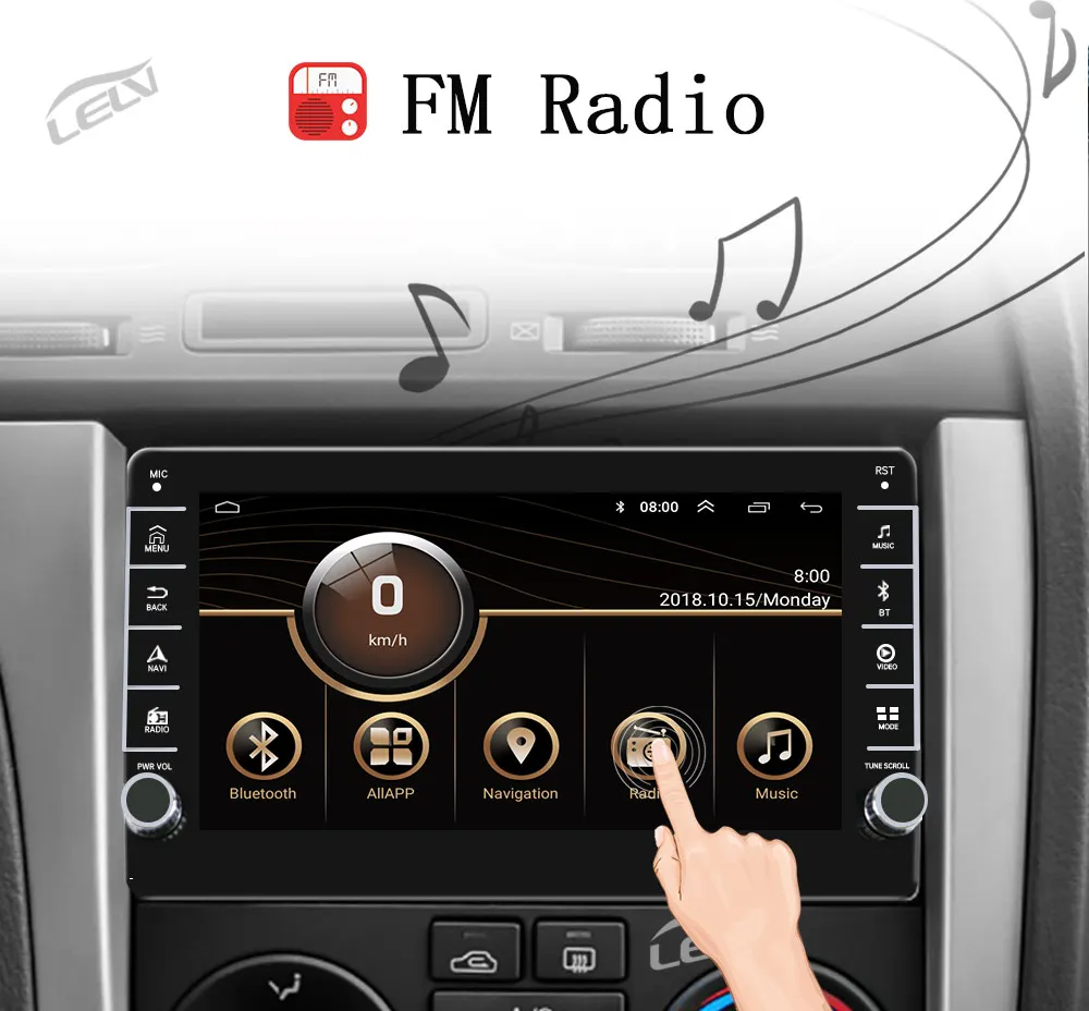 Supply goodquality 6G 128G Universal 1 din wifi gps Car auto Radio stereo android 10 1280*720