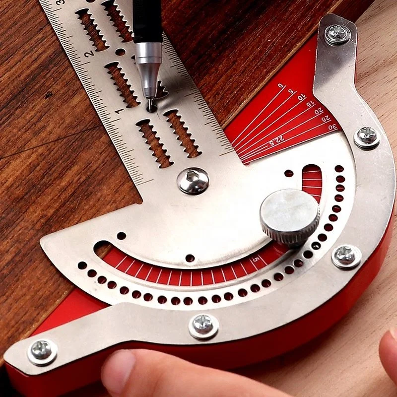 Линейка для деревообработки, угломер, инструмент для столярных работ из нержавеющей стали, линейка для кромок столярных работ