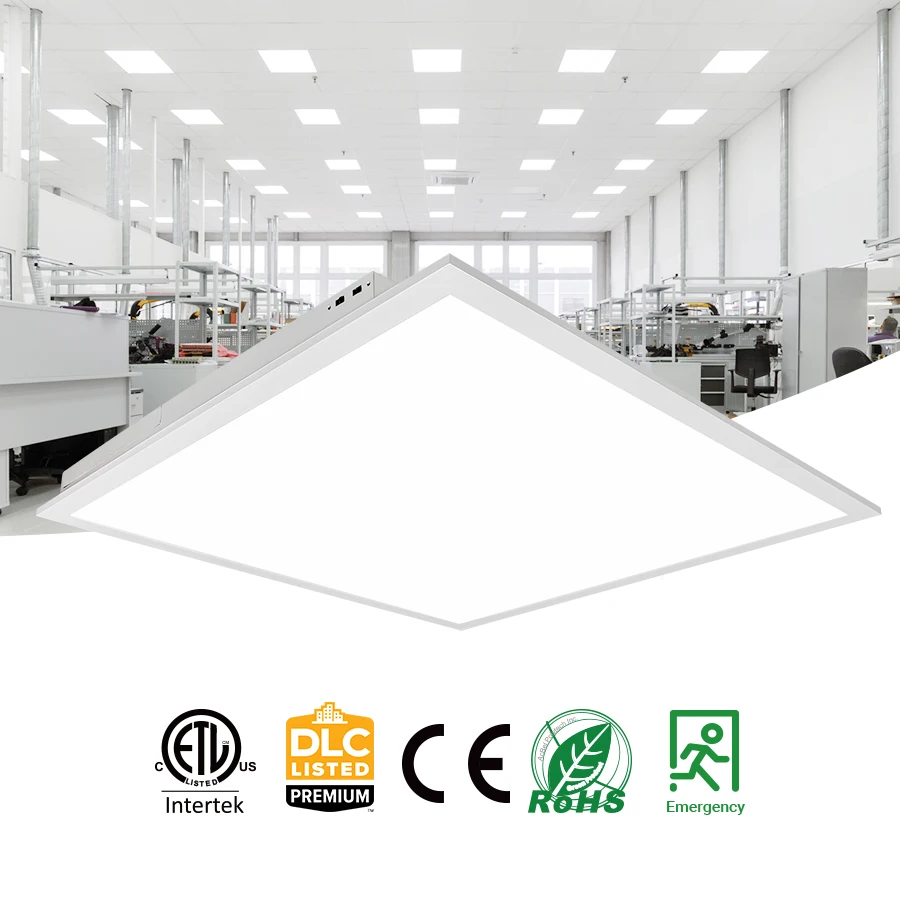 1X4 2X2 2X4 Flat Panel Recessed Power CCT Selectable Dimmable LED Back-lit Panel Light