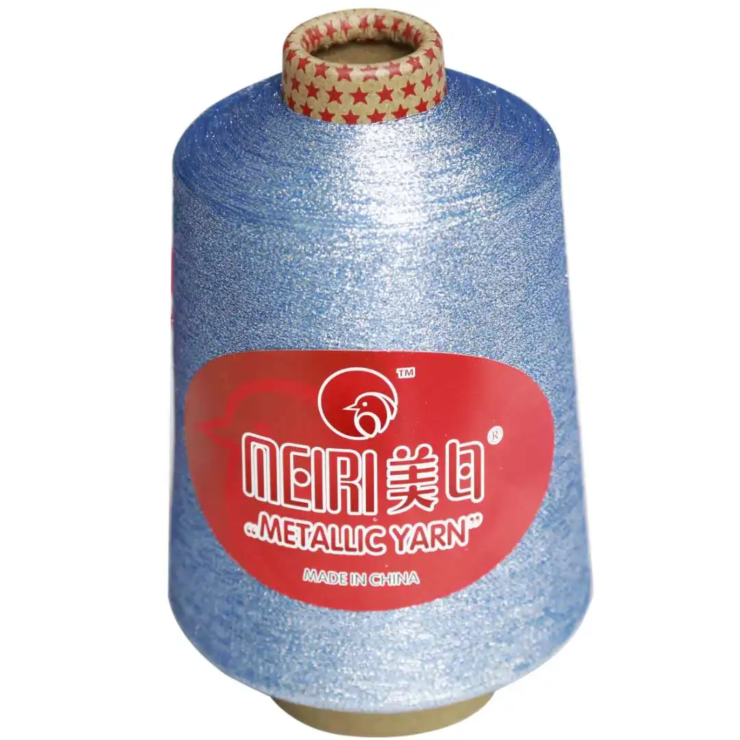 
High-strength China-made gold and silver thread polyester metallic glitter yarn 