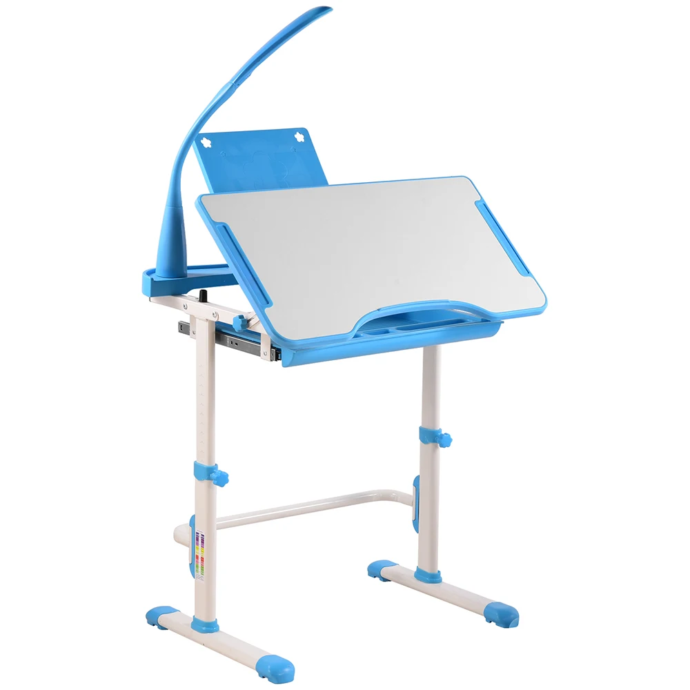 Height adjustable ergonomic table kids study desk and