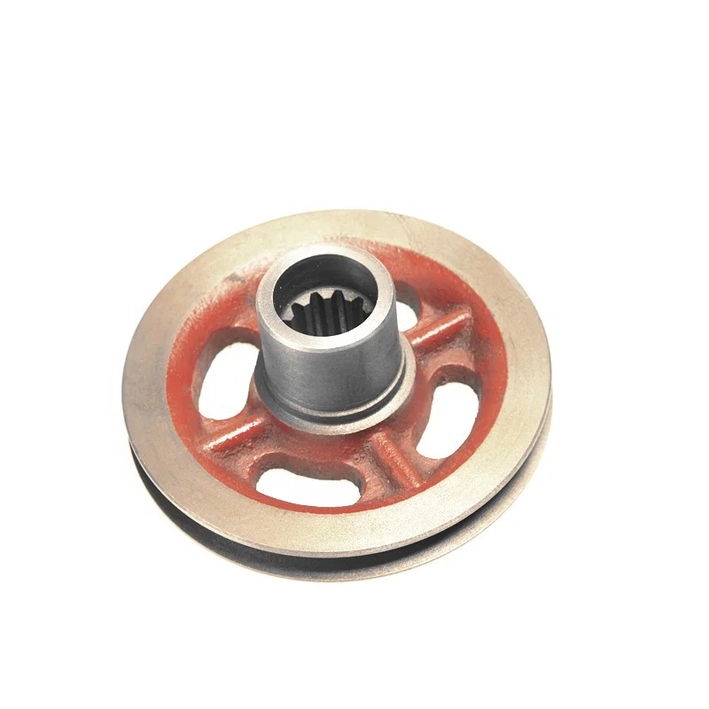 Hot  China RED iron D243 240-1005131 B crankshaft belt pulley for tractor MTZ parts Russia