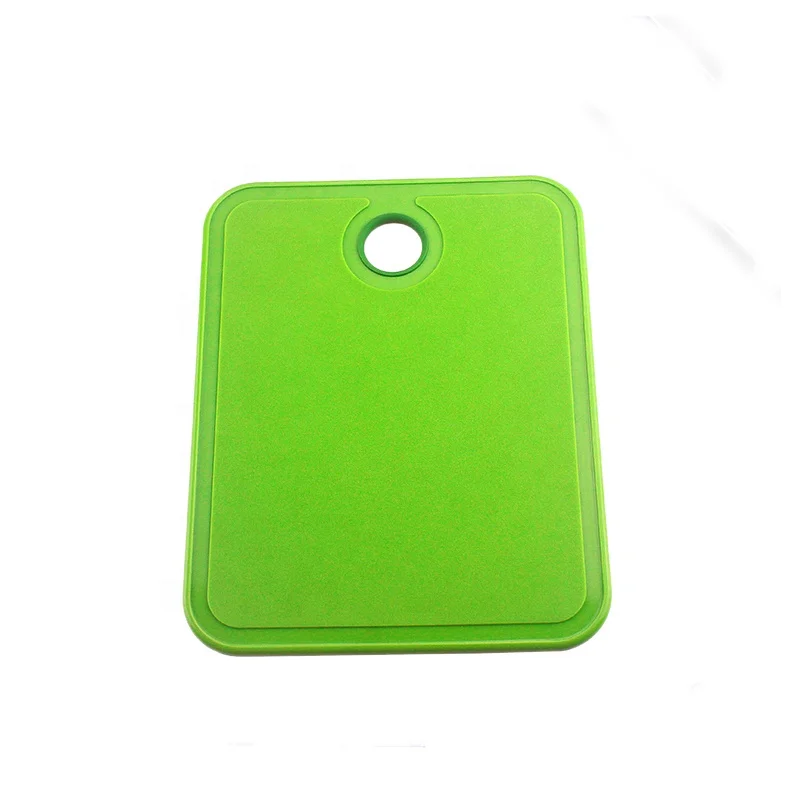 TPR coating plastic cutting board with round hanging hole