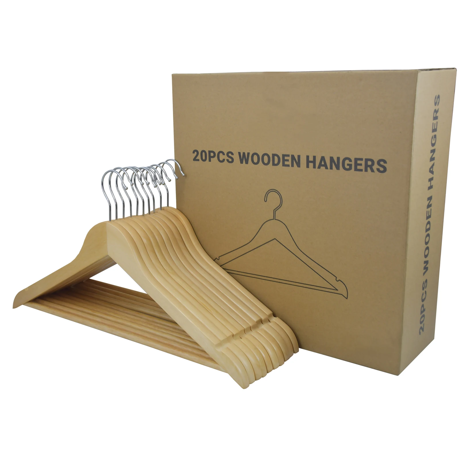 19 Years Hangers Manufacturer Top quality custom clothes hanger wholesale wooden hangers for clothes