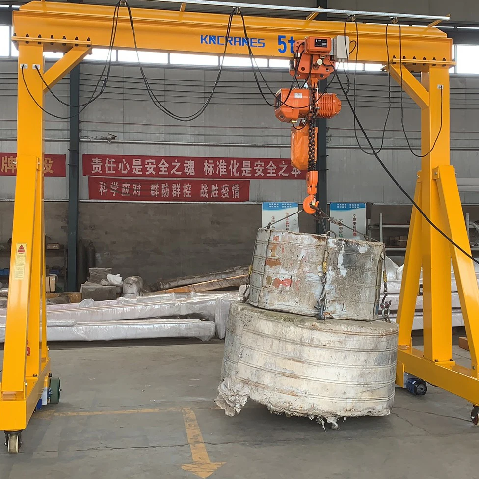 1t 2t 5t 10t A Frame Portable Gantry Crane With Electric Hoist