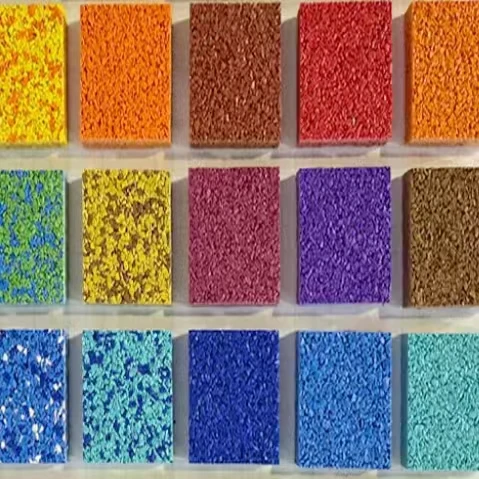 New Safety Recycled Colorful for Playground Artificial Grass Infill Swimming Pool Decks Flooring Surface