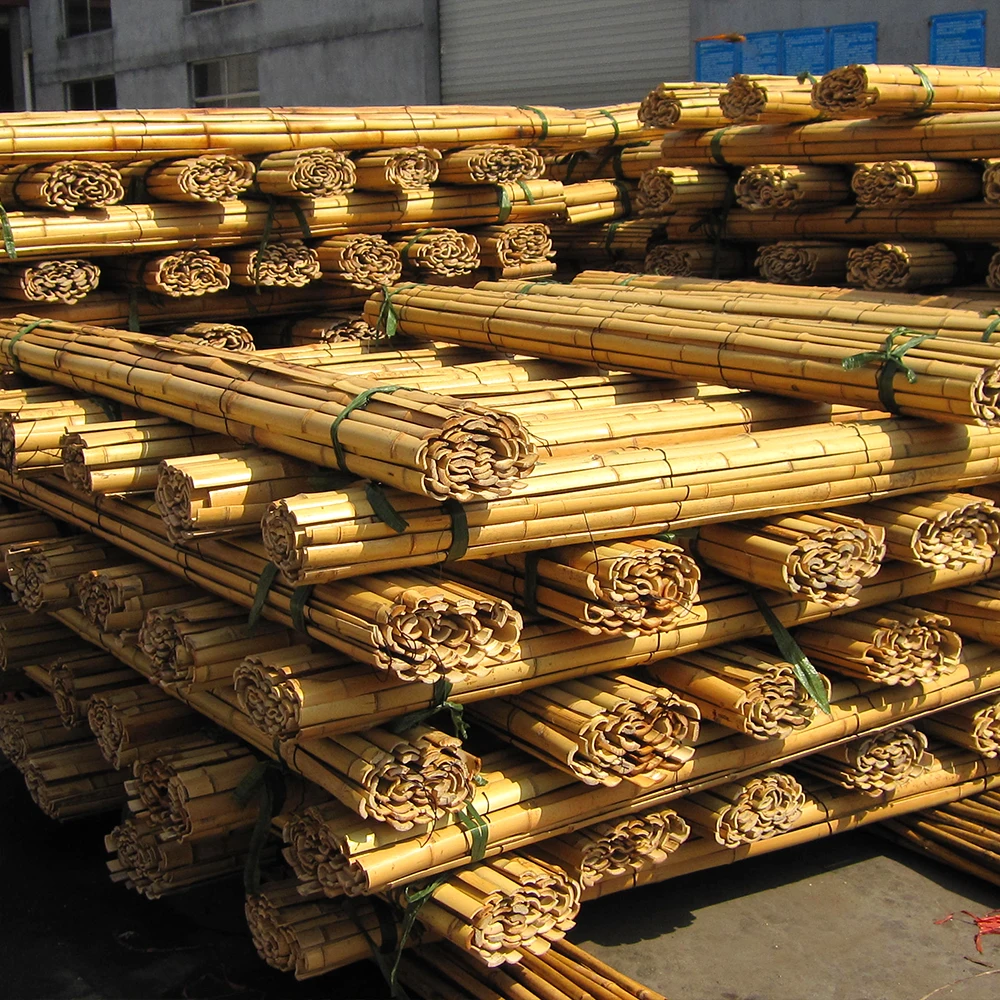 Universal folding fence raw natural bamboo fence roll waterproof easily assembled