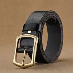 Free Engraving Luxury Branded Blank Belt Buckle Mens Designer 100% Genuine Leather Vintage Business Belts