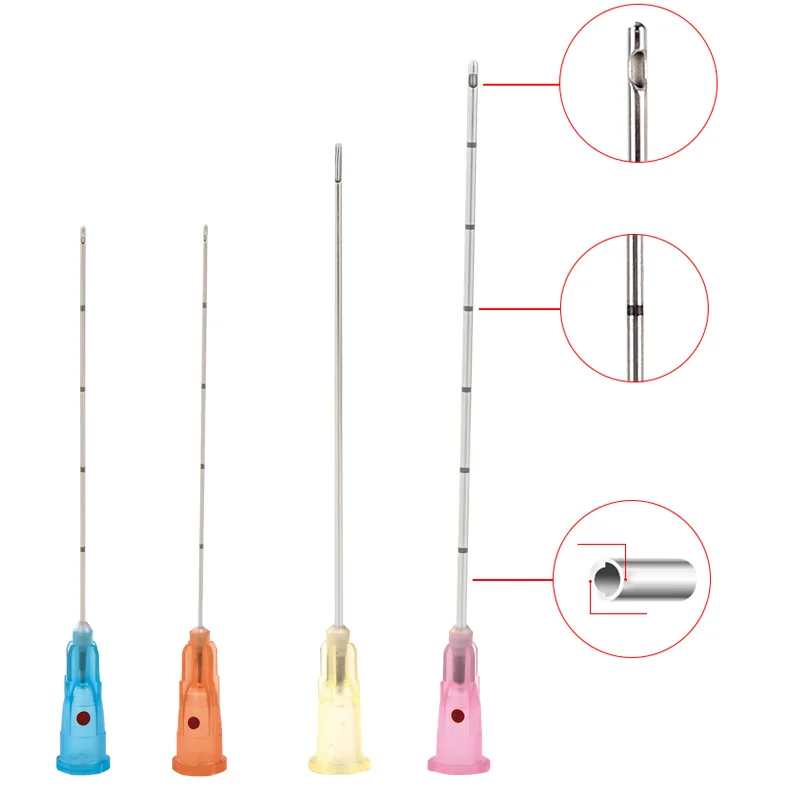 
High Quality Stainless Thin Wall Lure Lock Round Tip Cannula Needle with Filter Blunt Curved Needle 