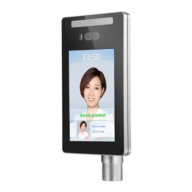 Face Recognition Door Access Control System Cloud Server AI Face Time Attendance With Temperature Sensor