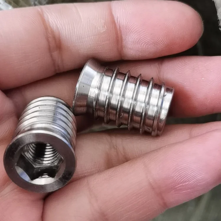 Customized high quality stainless steel M6 M8 furniture wood inserts nuts for wood