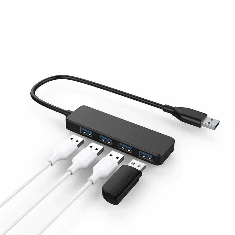 Factory Price New Hub Usb 4 Ports 4-port Usb Splitter Data USB HUB 2.0 and 3.0 For Laptop PC