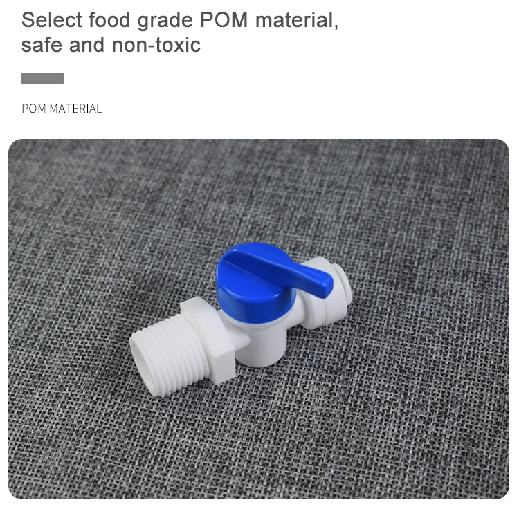 China Professional Manufacturer Plastic Manual Ball Valve For Water Filter Purifier Parts
