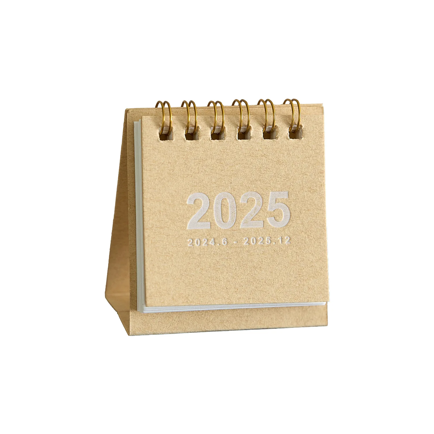 2025 mini desk calendar desktop decoration creative coil calendar plan wholesale small desk calendar