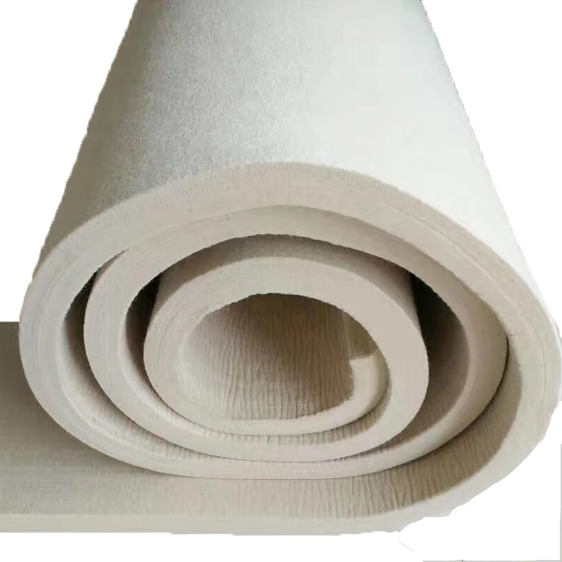 Factory custom 3mm 6mm 10mm thick 100% wool fabric industry felt wool white felt for seal fire retardant