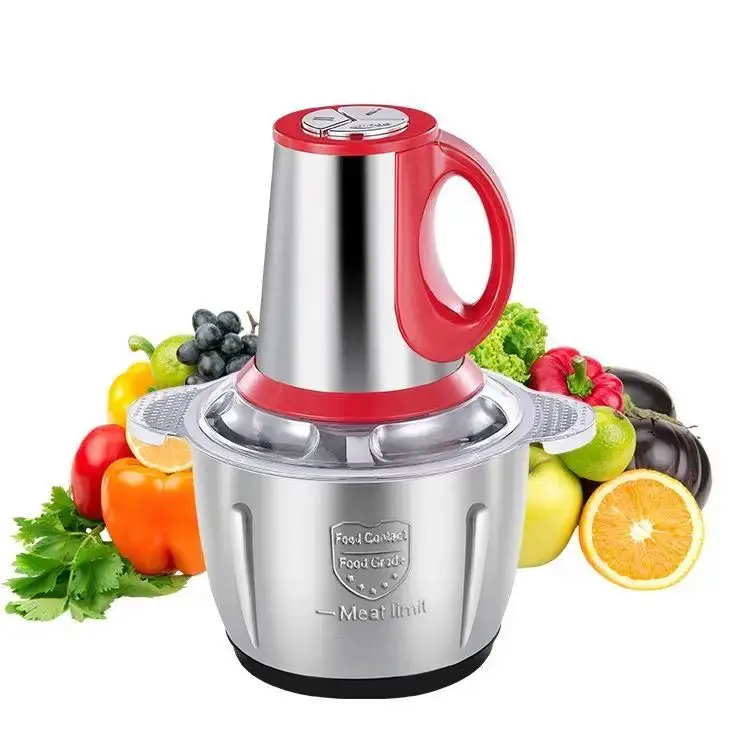 High quality 400w 1200w chopper mixer, chef cereal suppliers food processor with 6liter/