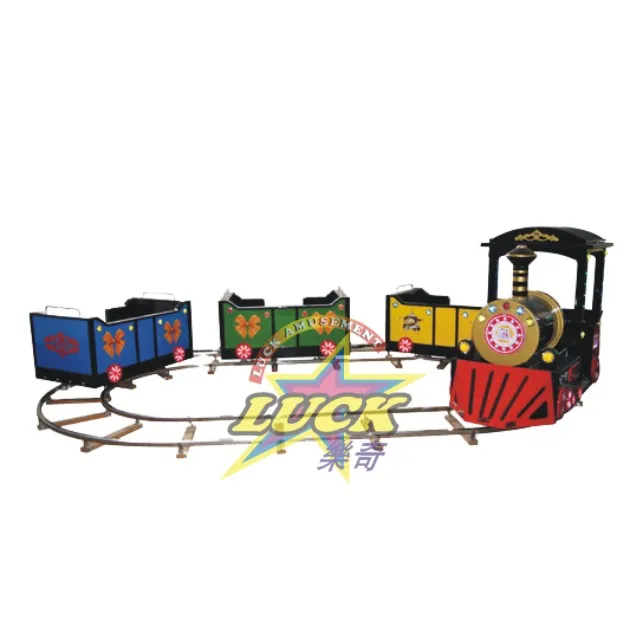 Latest Design Superior Quality Amusement Park Fair Ride Children 14-seat East Train Electric Mini Track Train