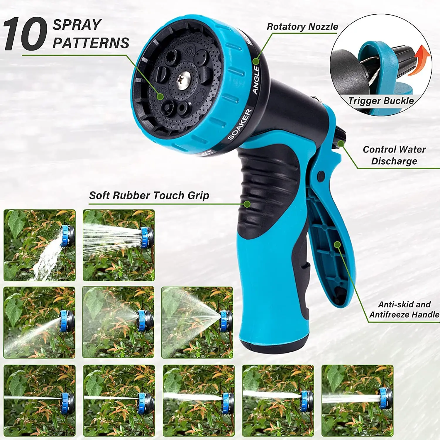 Garden magic telescopic hose set high-pressure car wash watering gun gardening hose garden hose