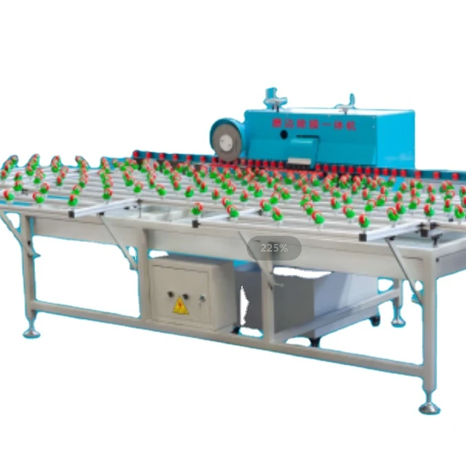 Tempered Insulated Glass 3 Stones Horizontal Glass Straight Line Grinding Table Machine