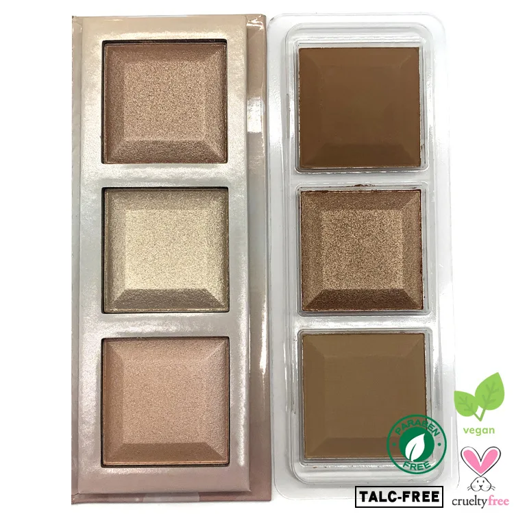 Pressed Highlighter Makeup Private Label Highlighter Powder Contour Pallete