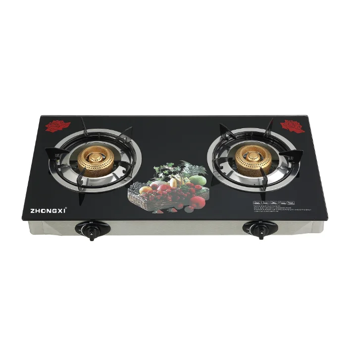 Кухонная плита с синим пламенем, варочная панель, закаленное стекло, газовая плита CKD, запасные части, плита с 2 горелками, газовая плита, бытовое приспособление для приготовления пищи