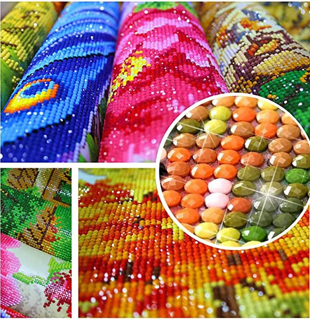 Wholesale Tiger Diamond Painting Kits Bright Diamond Art DIY 5D Full Drill Art Home Wall Decor