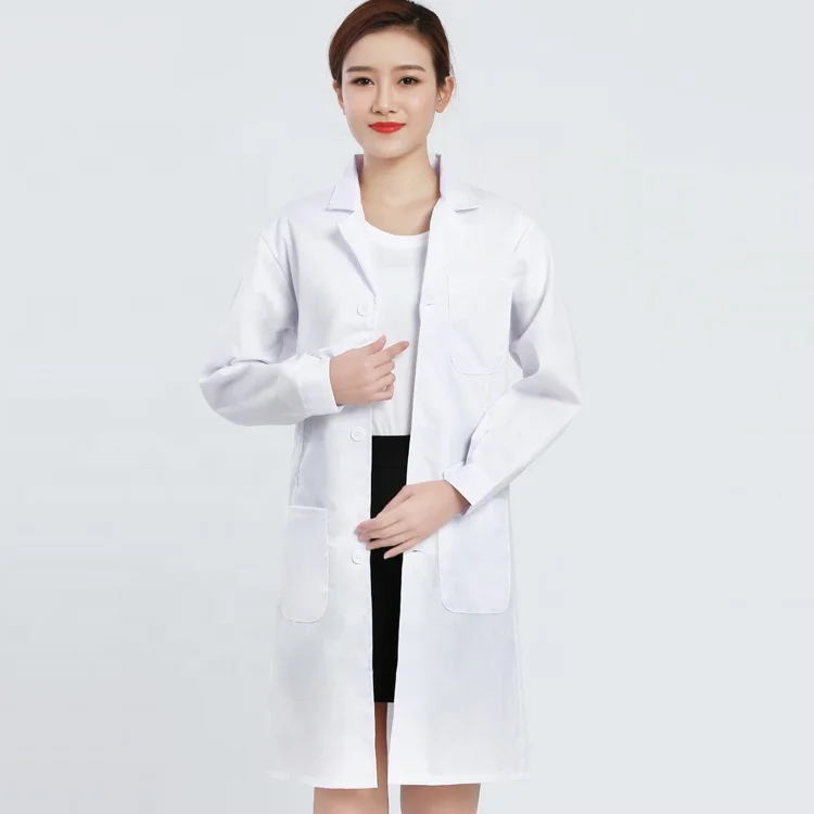 New lab coat Doctor nurse uniform short sleeve long sleeve button Nurse uniform custom logo