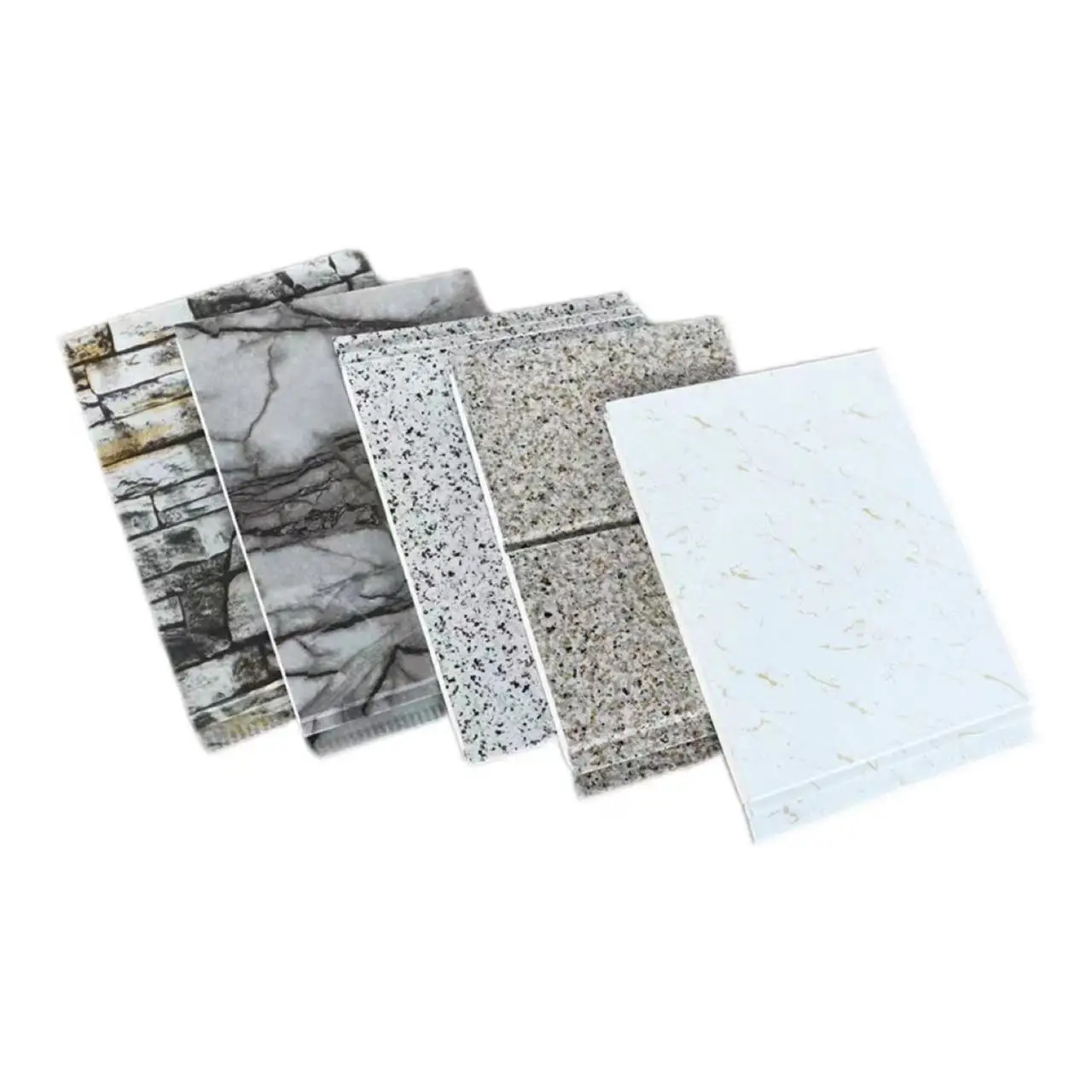 metal embossed stone cladding decorative board pu siding 3d sandwich panels for mobile home office