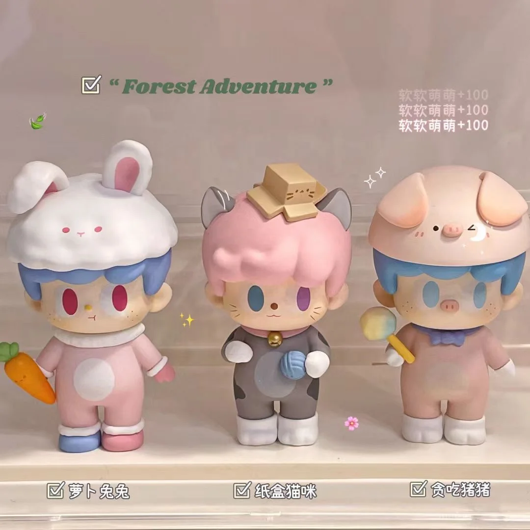 Hot product cute Mold Plastic Art Figure BUNBY toys mystery box A fairy tale adventure series blind box packaging